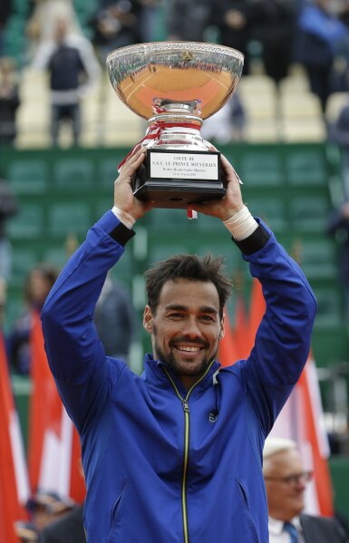 Fognini realizes boyhood dream to win Monte Carlo Masters AP News